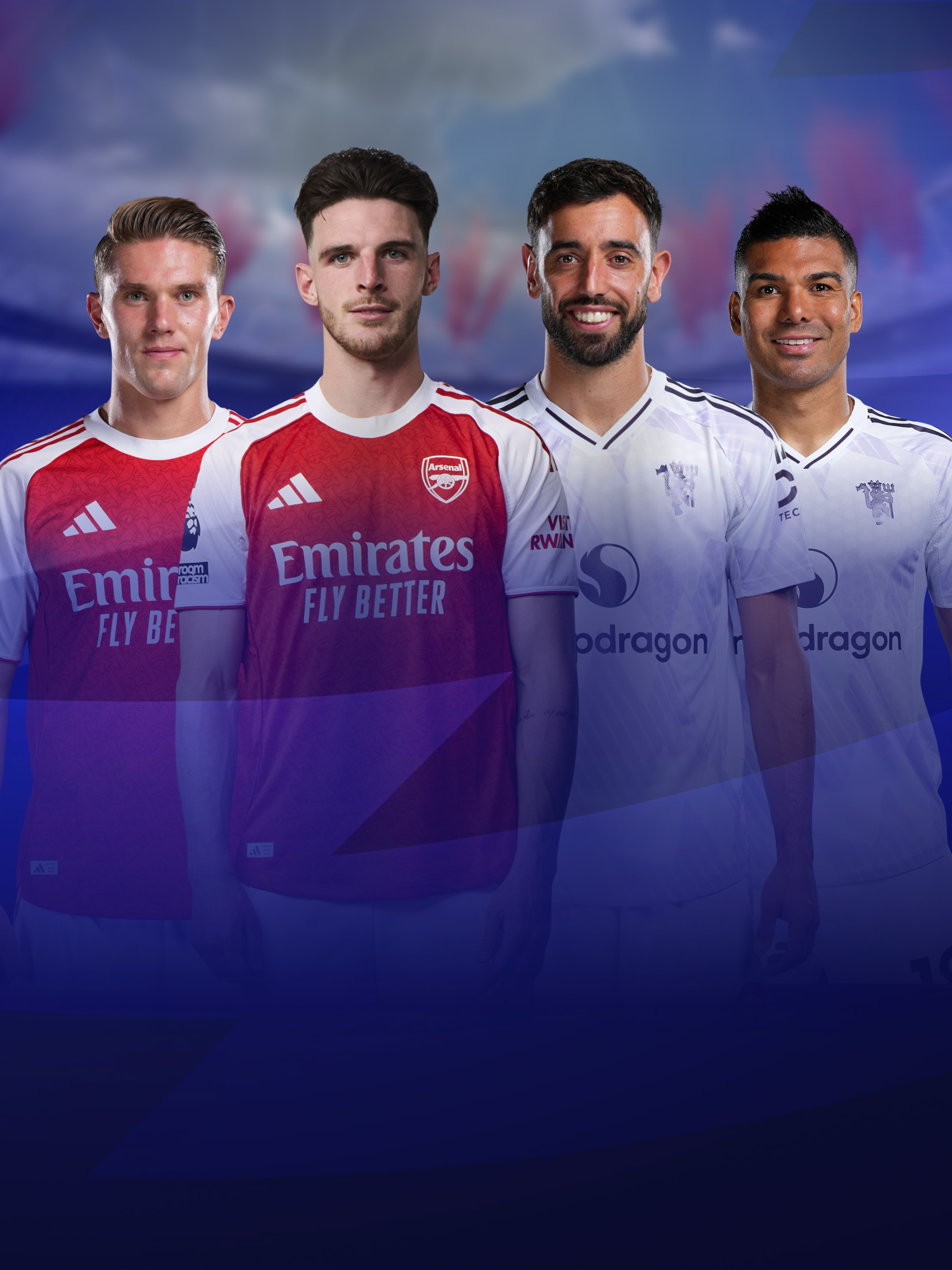 Jeweils zwei Spieler von FC Liverpool und Newcastle United